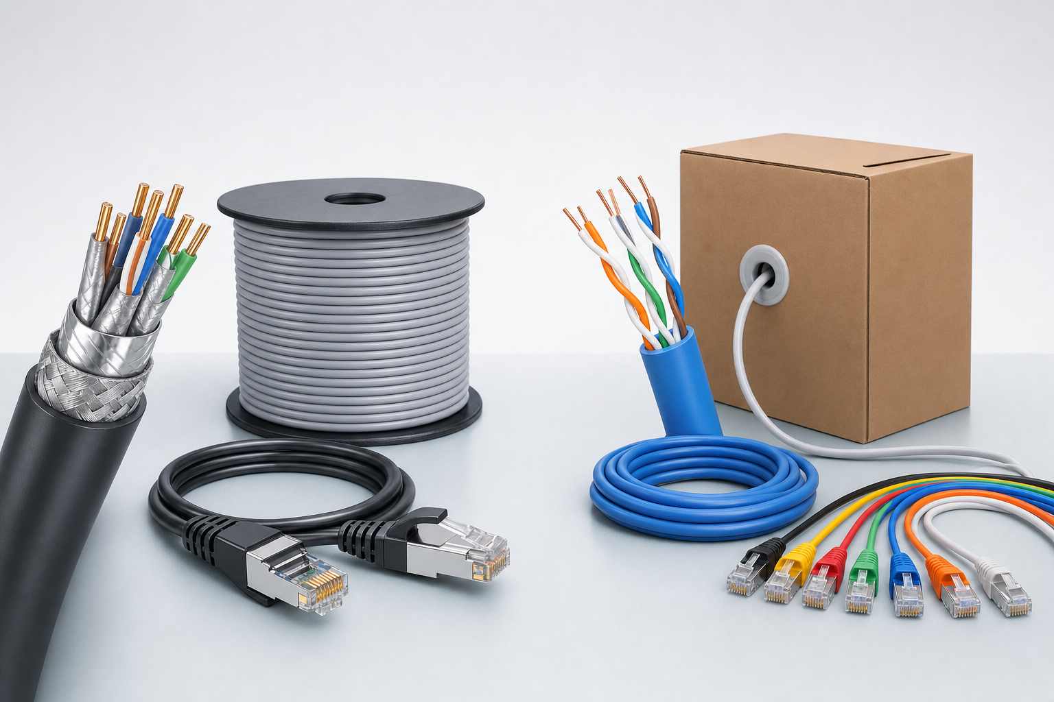 Premium shielded Cat6A and Cat7 network cable range